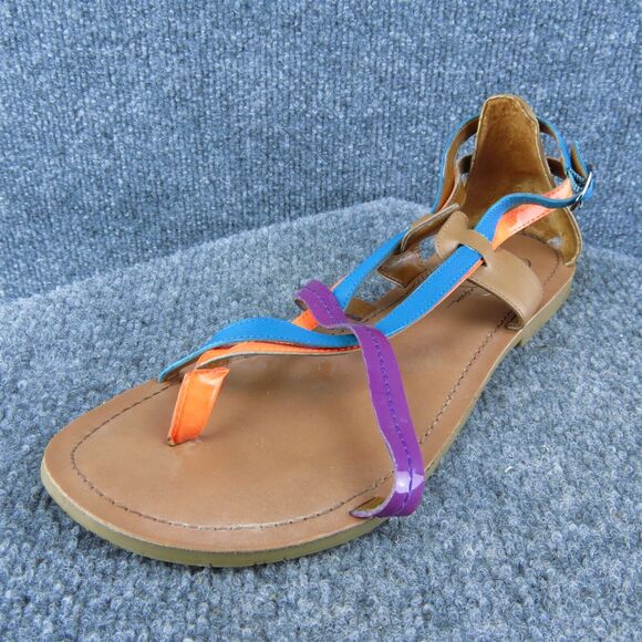 Jessica Simpson Jamila Women Strappy Sandal Shoes Multicolor Leather Size 10 Med - Picture 1 of 9